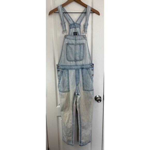 Gap Women's Denim Overalls Light Wash Blue Jean 100% Cotton Size XS - Picture 1 of 10